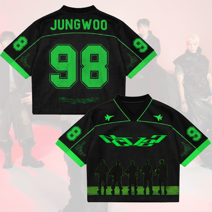 NCT 127 Blingy Pilot Mixed Mesh Jersey Gift For Fans