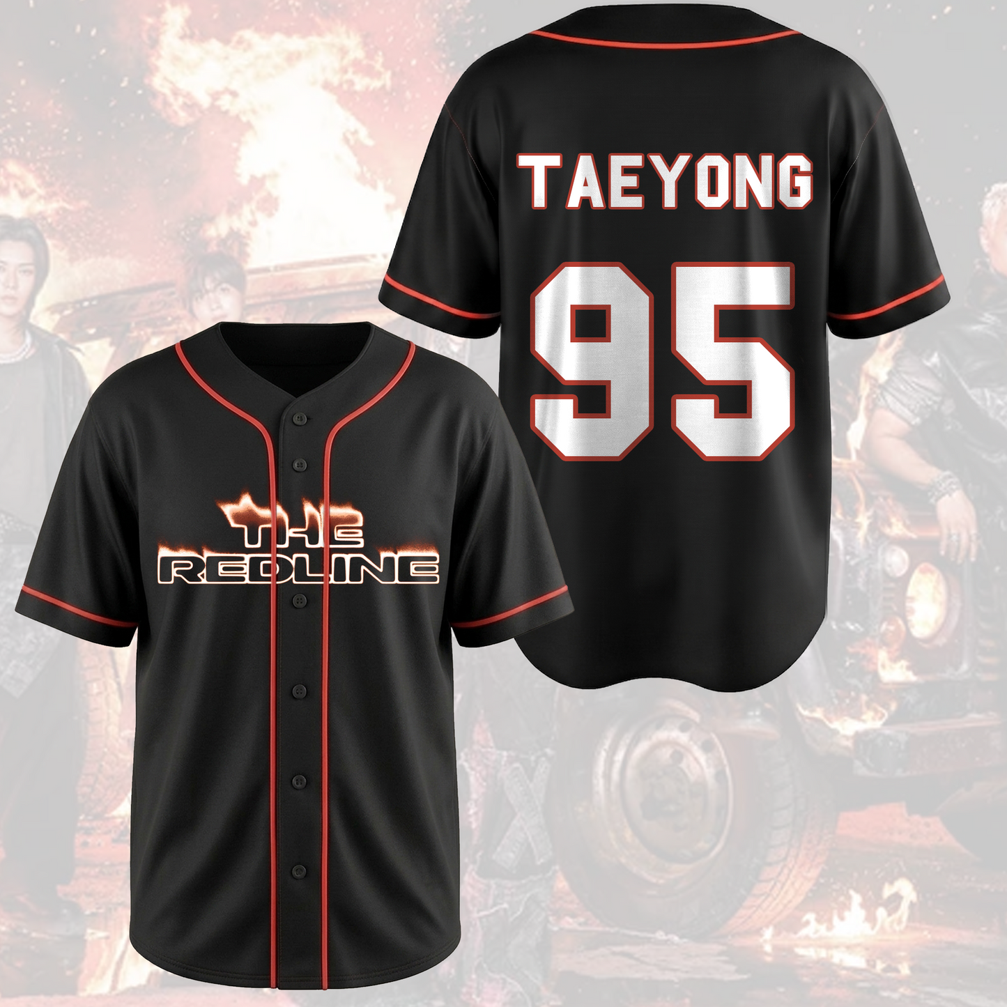 The Redline World Tour NCT 127 Baseball Jersey Gift For Fans