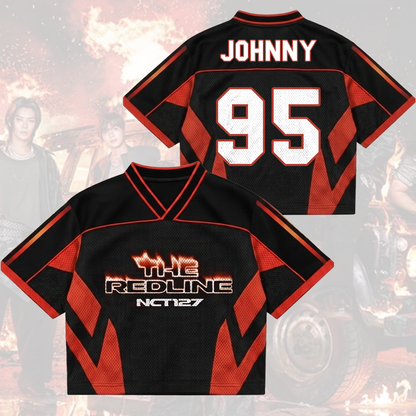 NCT 127 The Redline World Tour Mixed Mesh Jersey Gift For Fans