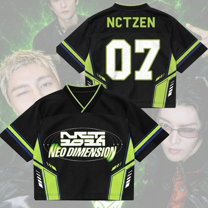 NCT 127 Neo Dimension 10th Anniversary Mixed Mesh Jersey Gift For Fans