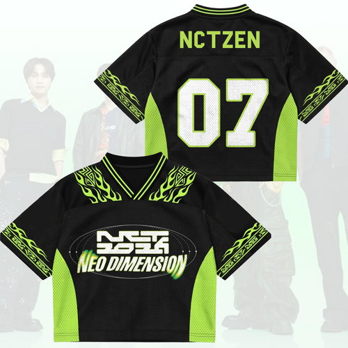 NCT 127 Neo Dimension Neo City Flame Mixed Mesh Jersey Concert Outfit Fan Gifts