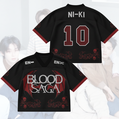 Nightshade Wing Enhypen Blood Saga World Tour Mixed Mesh Jersey