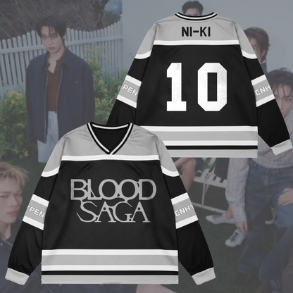 Blood Saga Enhypen World Tour Mesh Splicing Long Sleeve Gift For Fans