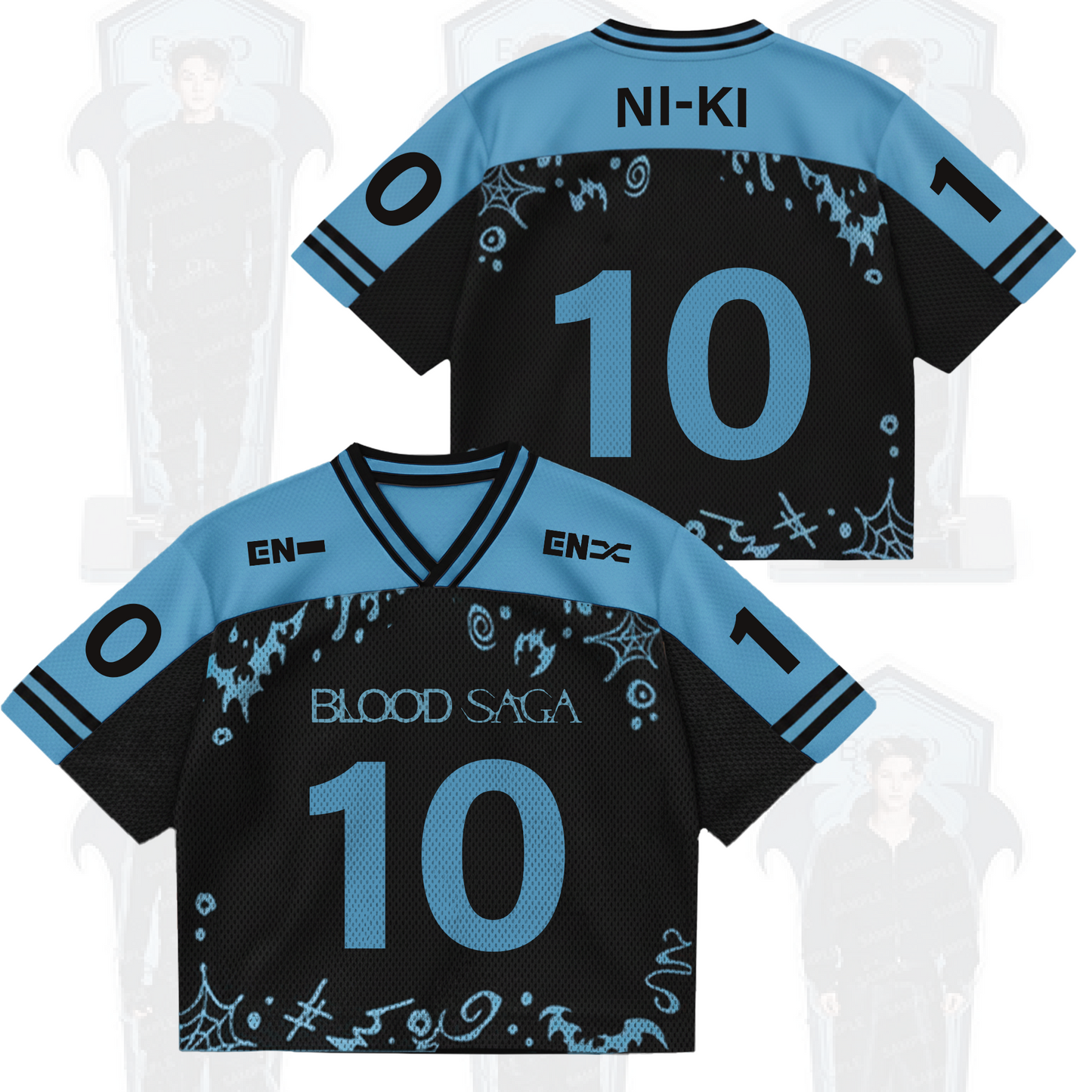 The Sin Vanish Enhypen Blood Saga World Tour Mixed Mesh Jersey