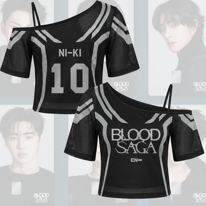 The Fallen Wings Enhypen Blood Saga World Tour Tour Off Shoulder Mesh