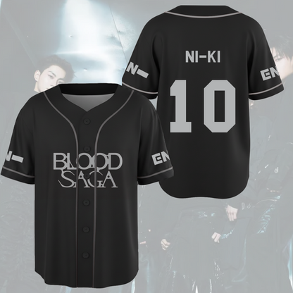 Blood Saga Enhypen World Tour Baseball Jersey Gift For ENGENE