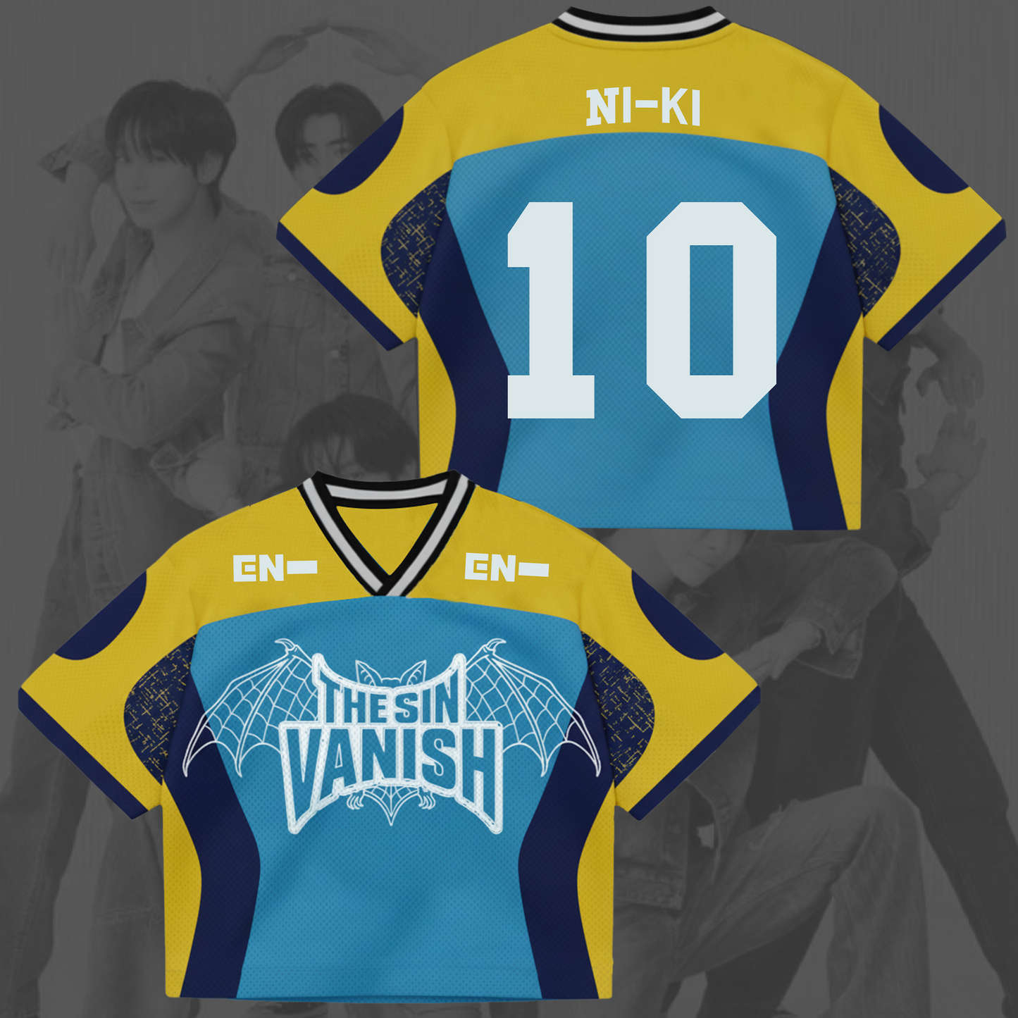 The Sin Vanish AfterLight  Enhypen Mixed Mesh Jersey