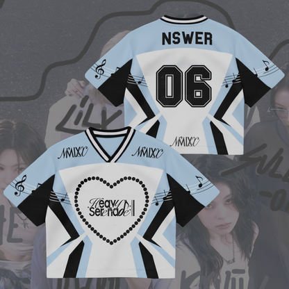 NMIXX Heavy Serenade Album Mixed Mesh Jersey Gift For Fans
