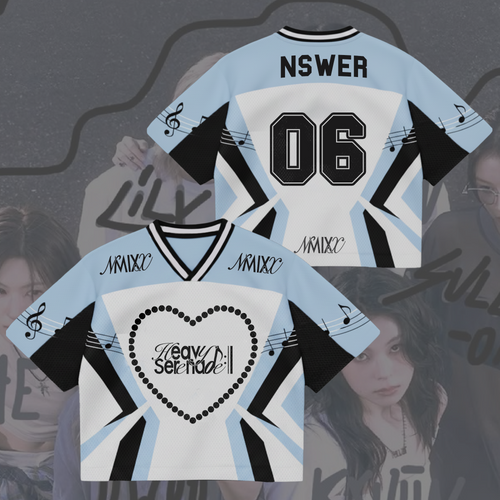NMIXX Heavy Serenade Album Mixed Mesh Jersey Gift For Fans