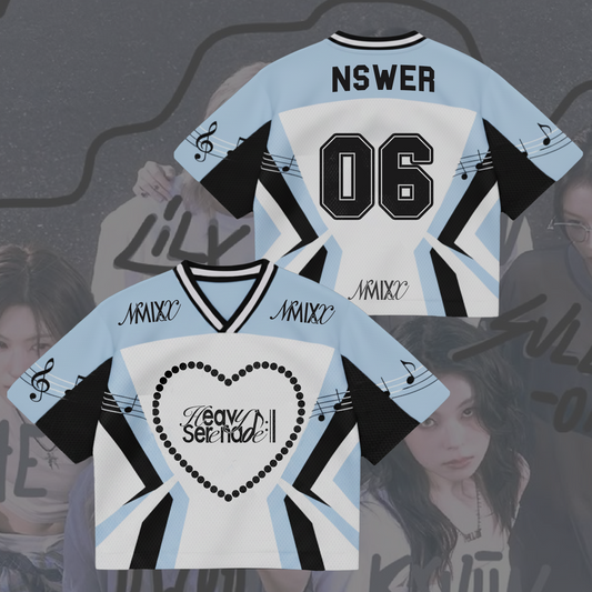 NMIXX Heavy Serenade Album Mixed Mesh Jersey Gift For Fans