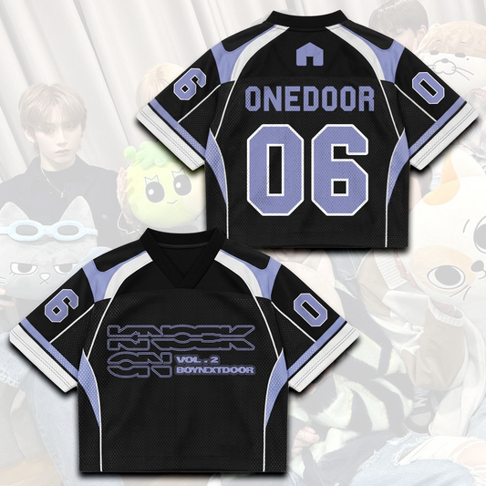 Sporty Chic Boynextdoor Knock On World Tour Album Mix Mesh Jersey Fan Edition