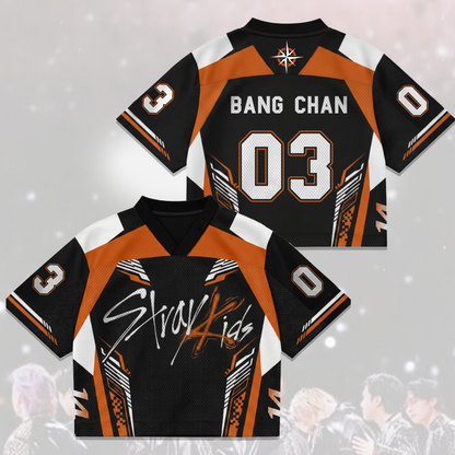 Orange Season  Stray Kids  Come Back Mixed Mesh Jersey Gift For Stays