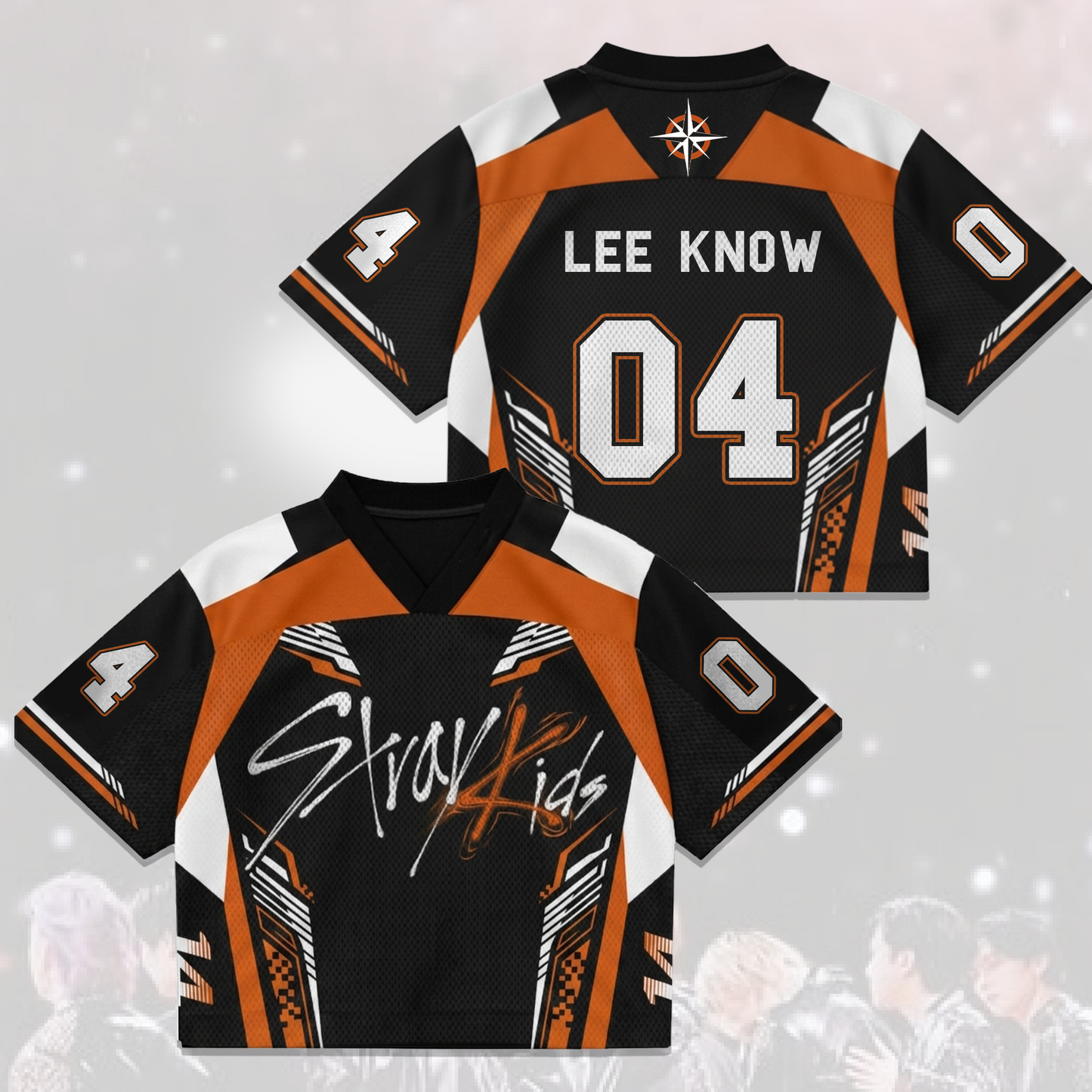 Orange Season  Stray Kids  Come Back Mixed Mesh Jersey Gift For Stays