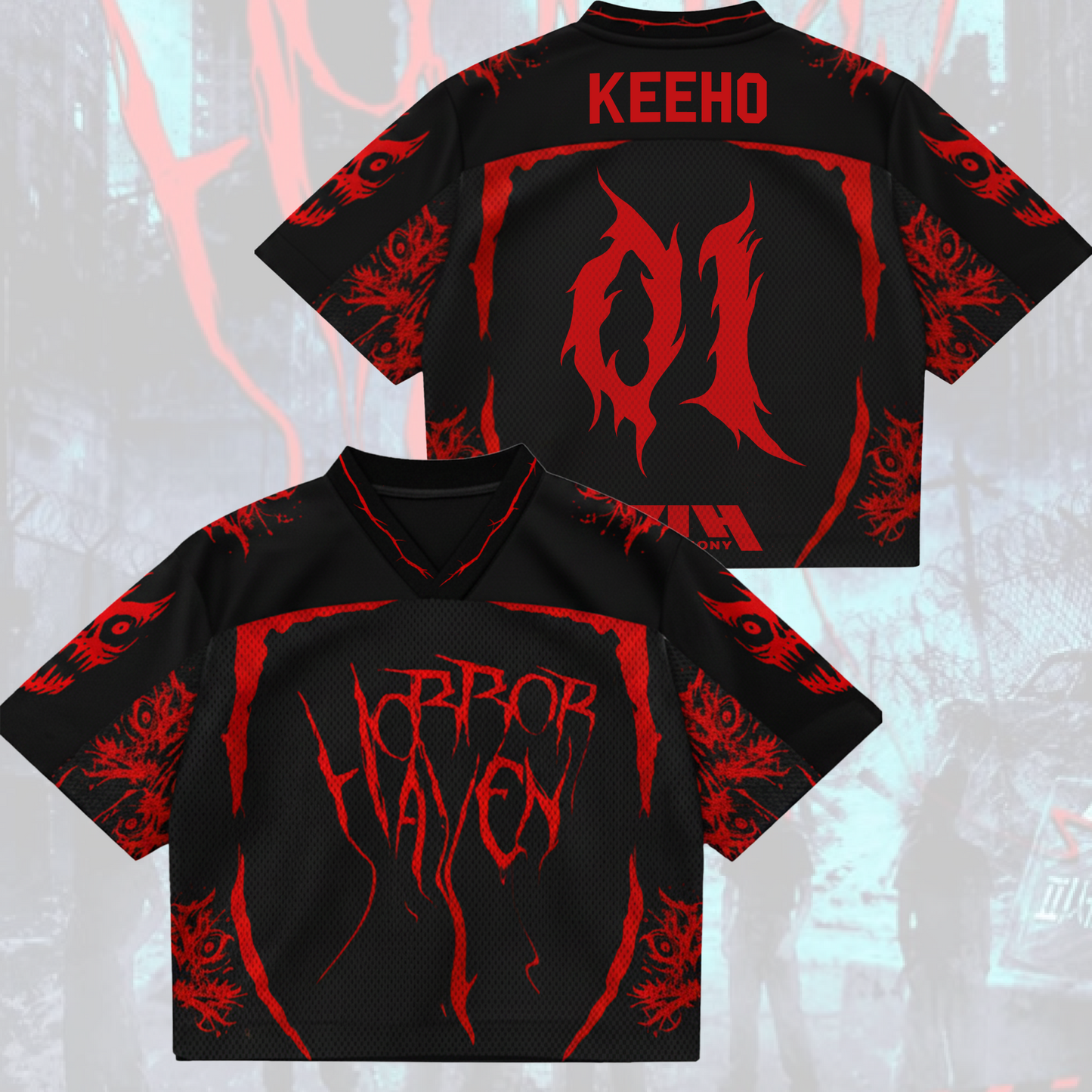 CreepEye Horror Haven P1harmony Mesh Jersey Fan Edition