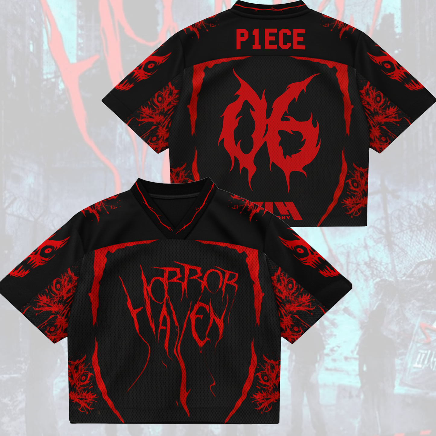 CreepEye Horror Haven P1harmony Mesh Jersey Fan Edition