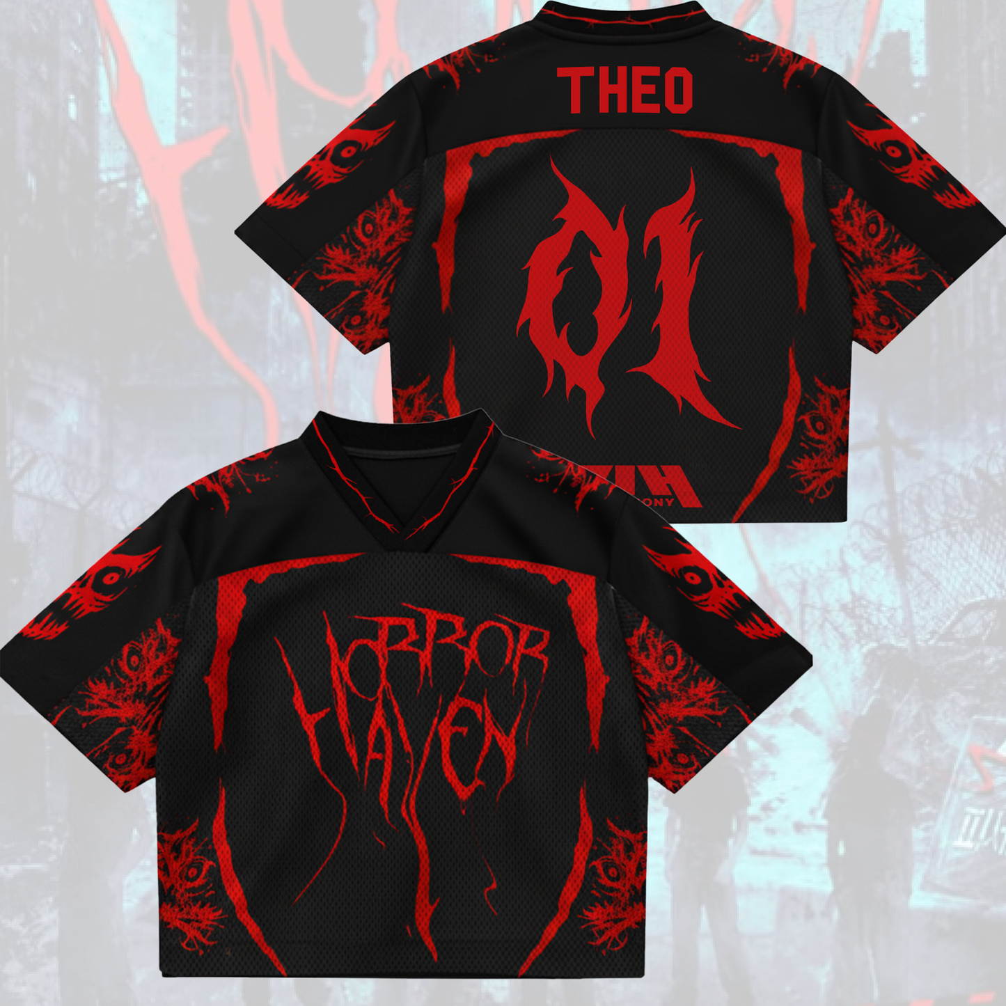 CreepEye Horror Haven P1harmony Mesh Jersey Fan Edition