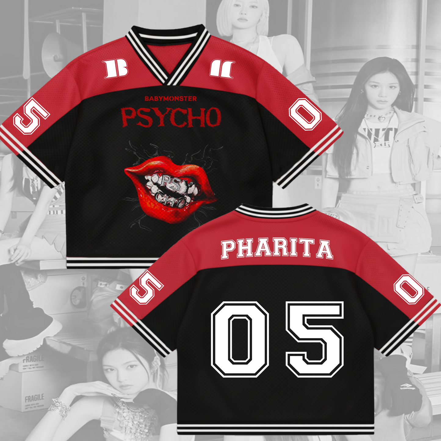 Babymonter PSYCHO Mixed Mesh Jersey Football