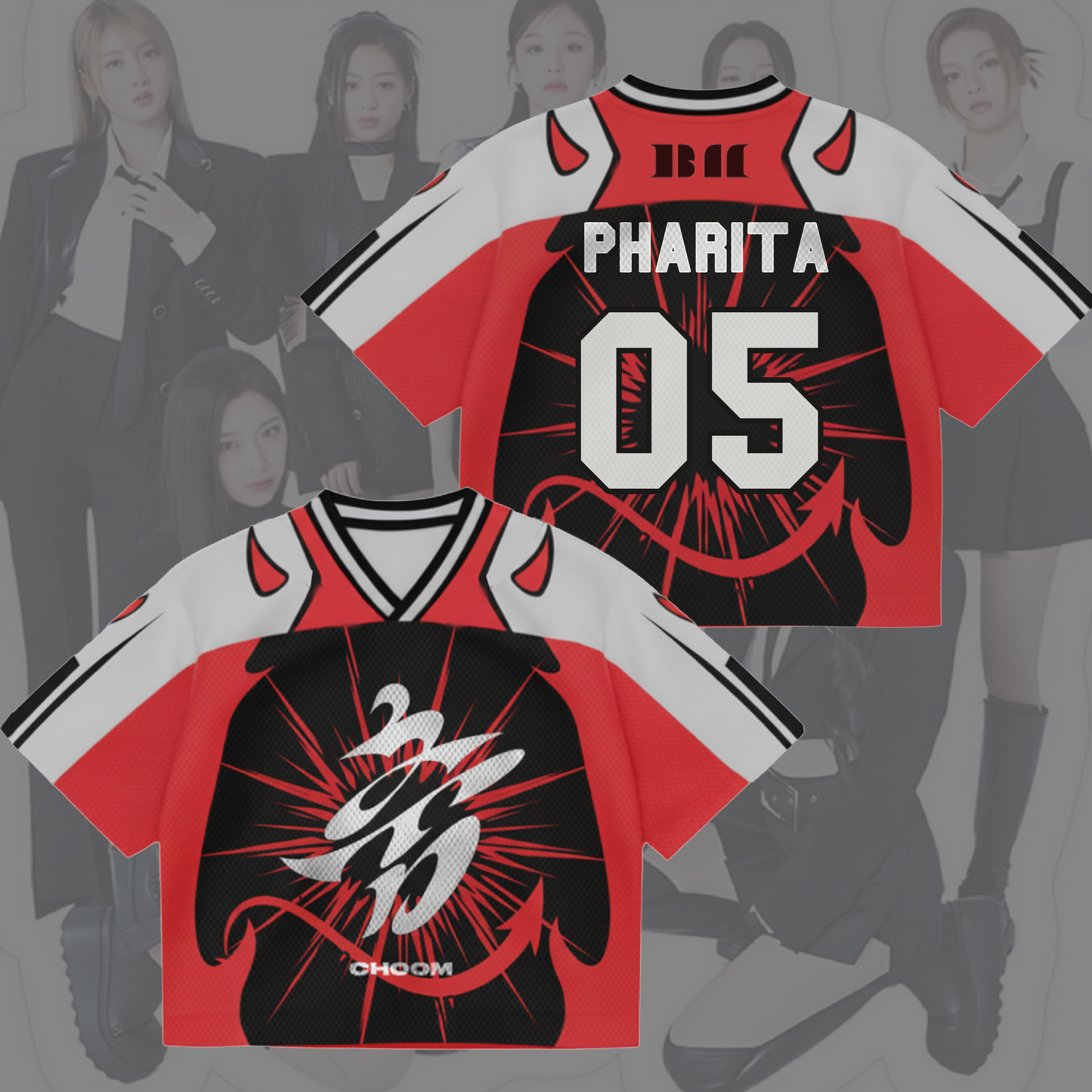 BABYMONSTER Choom Album Mixed Mesh Jersey Gifts For Fans