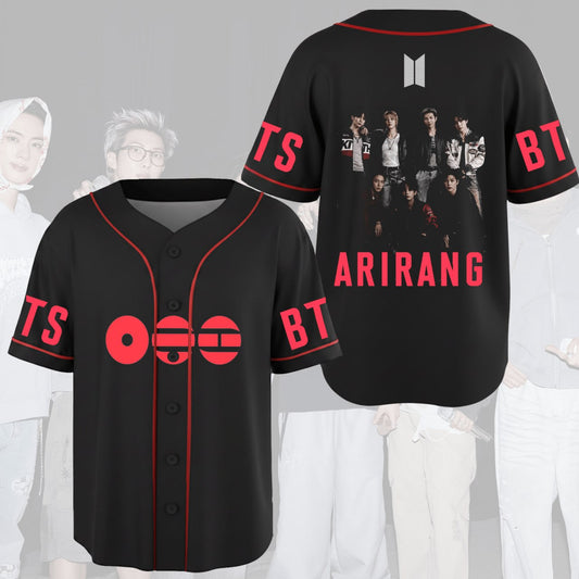 Sporty BTS 2026 Arirang World Tour Baseball Jersey