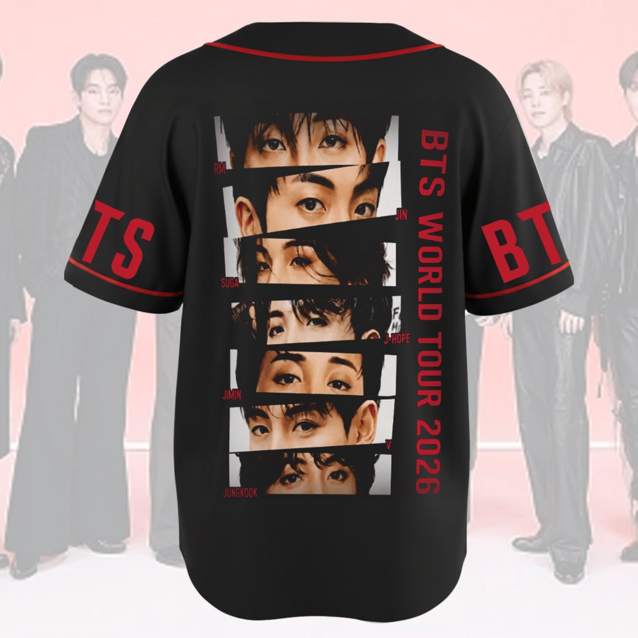Eye To Eye BTS  World Tour 2026 Arirang Baseball Jersey Fan Edition