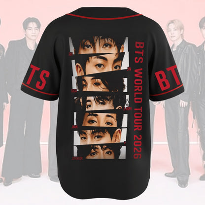 Eye To Eye BTS  World Tour 2026 Arirang Baseball Jersey Fan Edition
