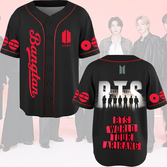 KIng Comeback Arirang World Tour BTS Baseball Jersey