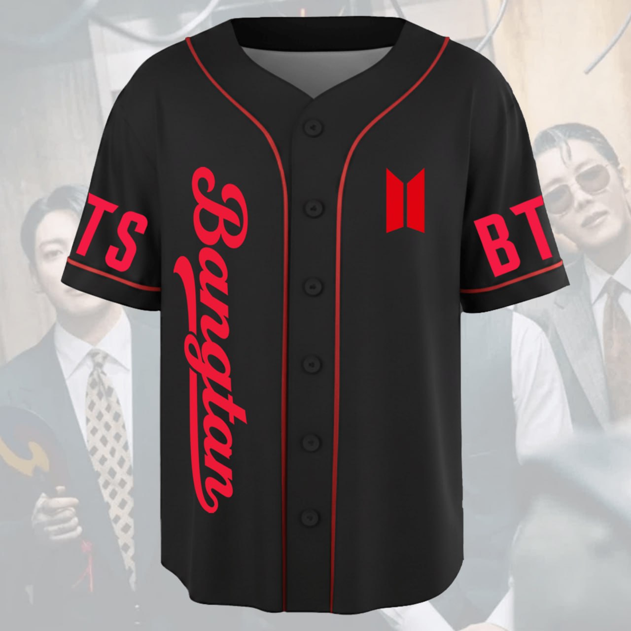 BTS Arirang World Tour 20 Gangster Movie Edition Baseball Jersey