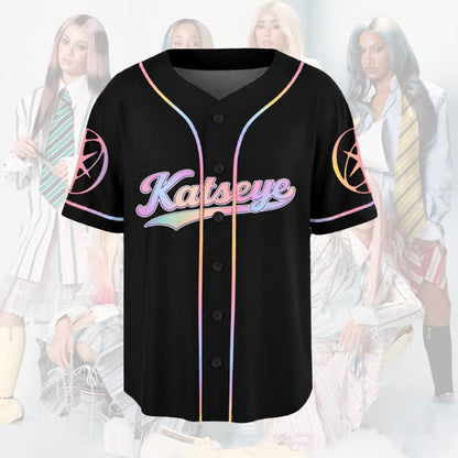Satin Dream Katseye The Wildworld TourBaseball Jersey Fan Edition