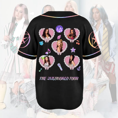 Satin Dream Katseye The Wildworld TourBaseball Jersey Fan Edition