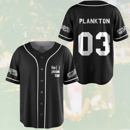 The Piece Tour Wave To Earth Black Baseball Jersey Gift For Fans