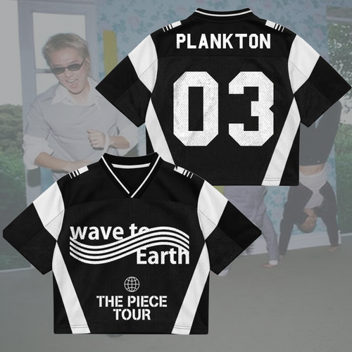 Sporty Wave To Earth The Piece Tour Mixed Mesh Jersey Fan Gifts
