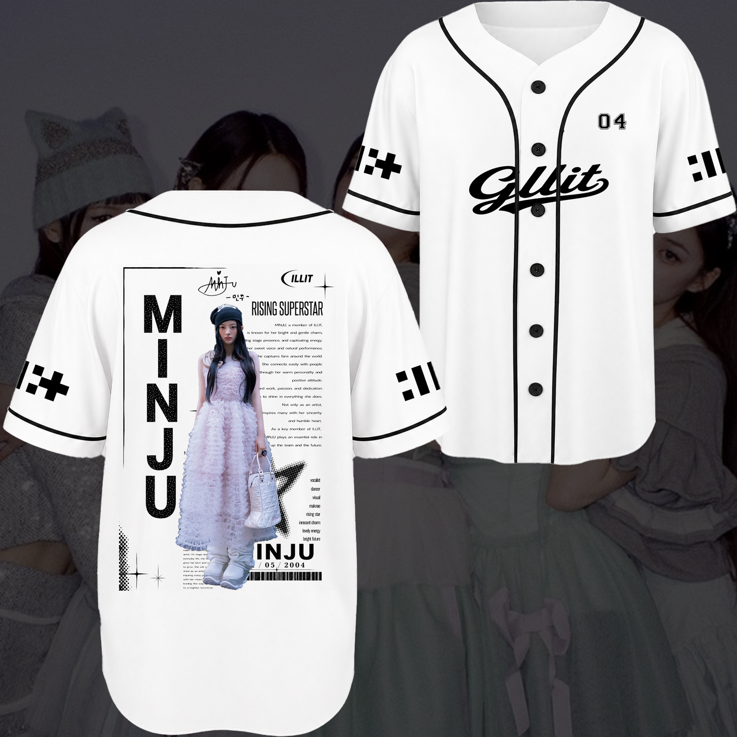 Illit Chronicles Concert Baseball Jersey Gift For Fans