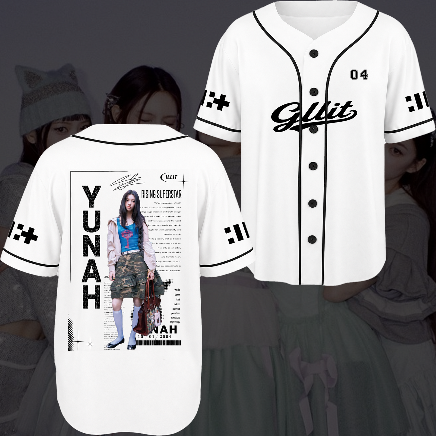 Illit Chronicles Concert Baseball Jersey Gift For Fans