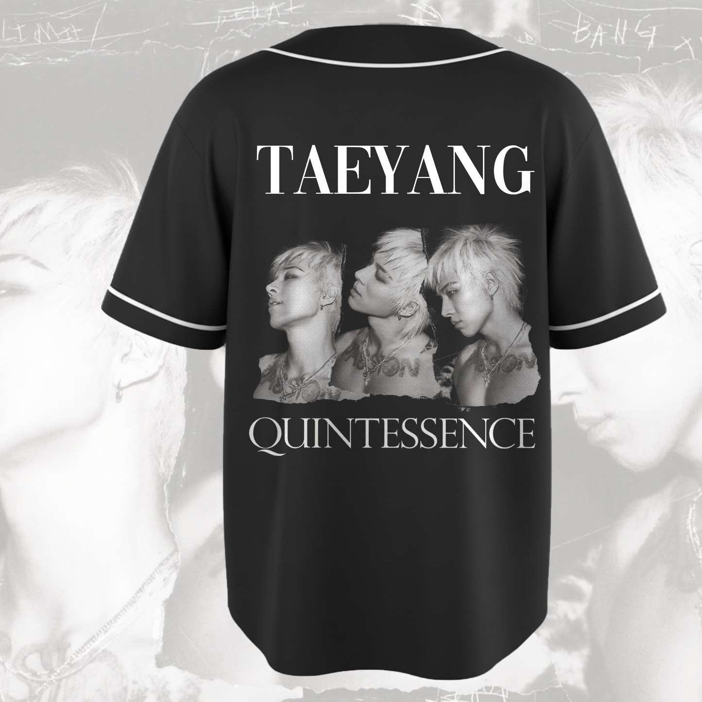 Taeyang Quintessence ALbum Big Bang Concert Baseball Jersey