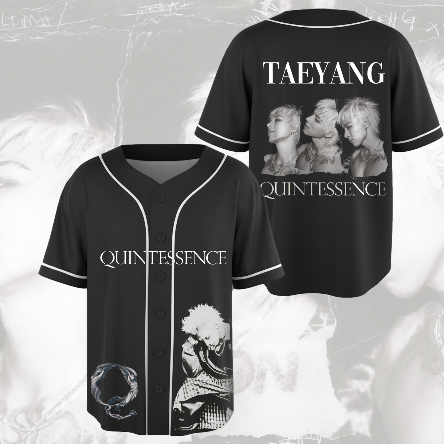 Taeyang Quintessence ALbum Big Bang Concert Baseball Jersey