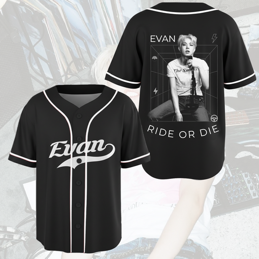 Evan Ride Or Die Enhypen Heeseung Baseball Jersey Gift For Fans