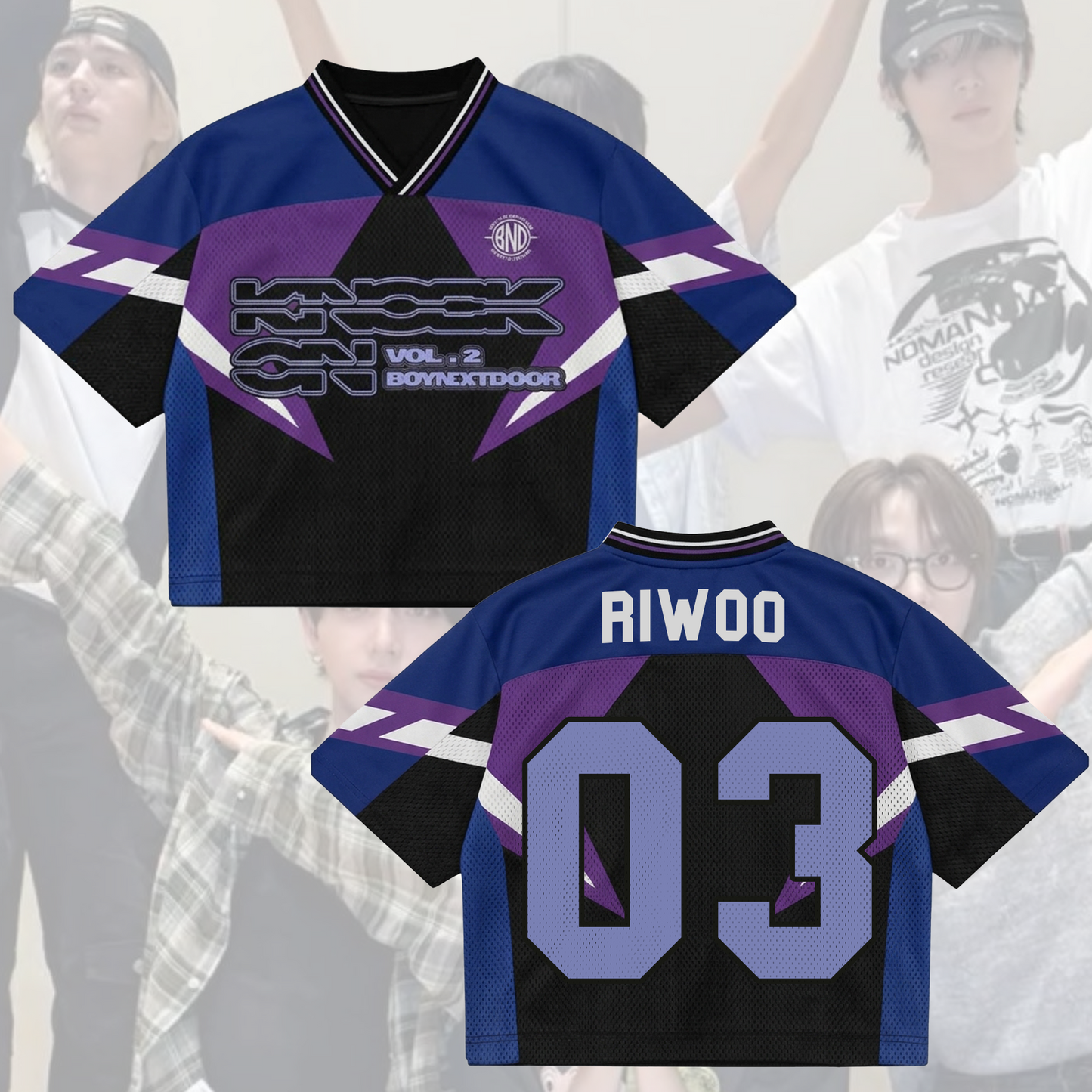 Boynextdoor Knock On Vol 2 World Tour Album Mix Mesh Jersey Edition