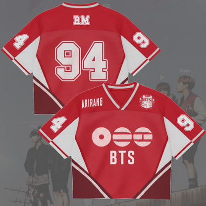 Historic 2026 BTS World Tour Mixed Mesh Jersey