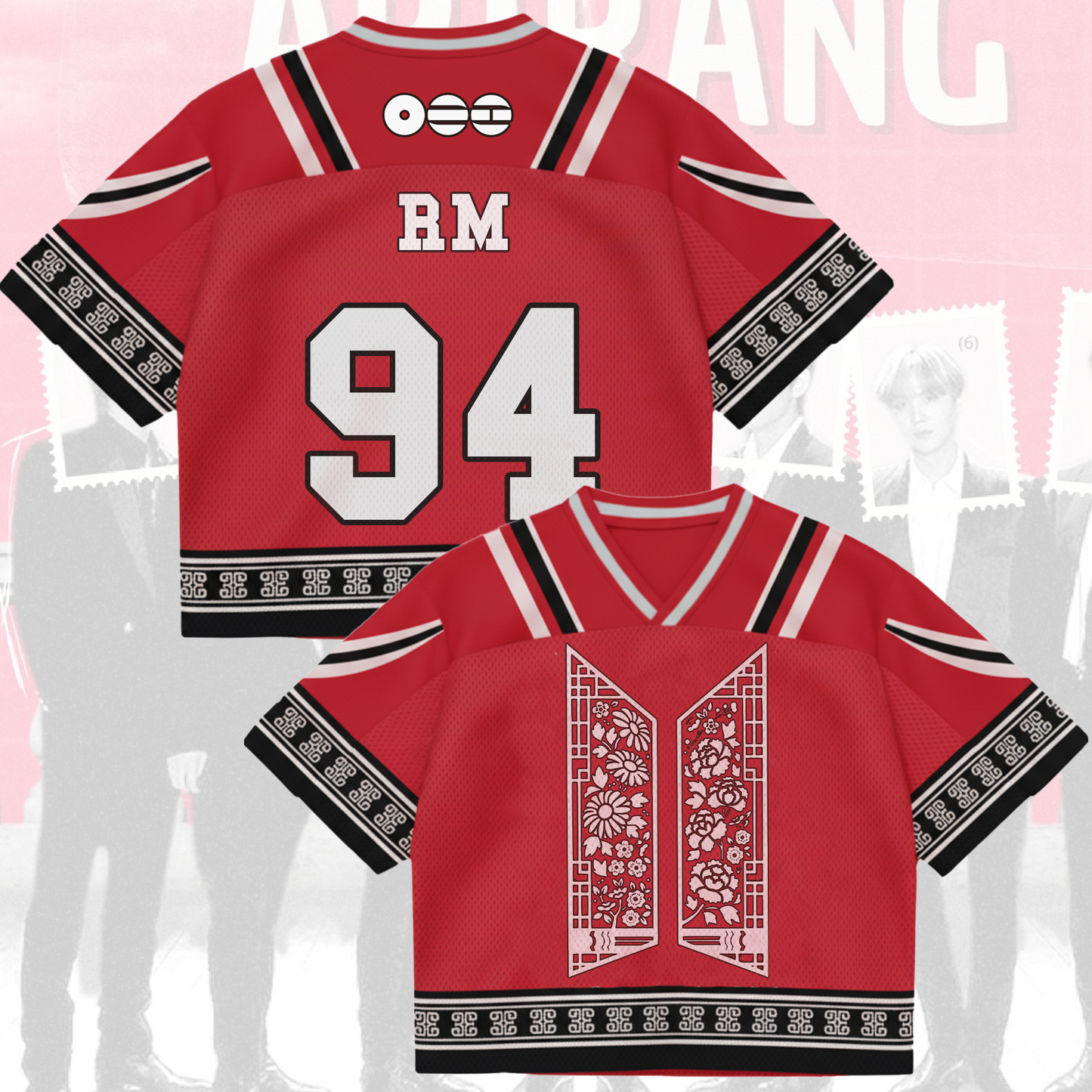 Ladylike BTS World Tour Mixed Mesh Jersey Gifts For Army