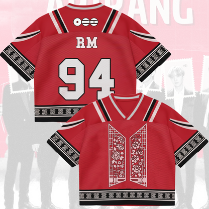Ladylike BTS World Tour Mixed Mesh Jersey Gifts For Army