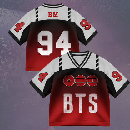 Hot Spring Album BTS Bulletproof Mixed Mesh Jersey Gift For Army