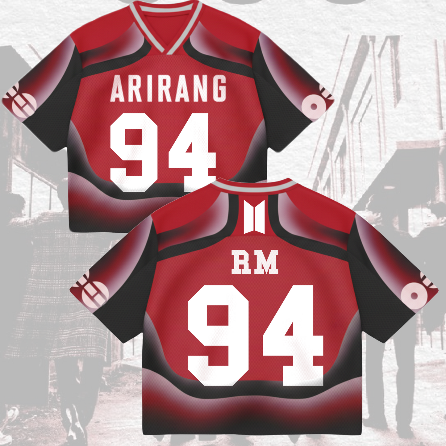 Heartfelt BTS 2026 World Tour Mixed Mesh Jersey Gifts
