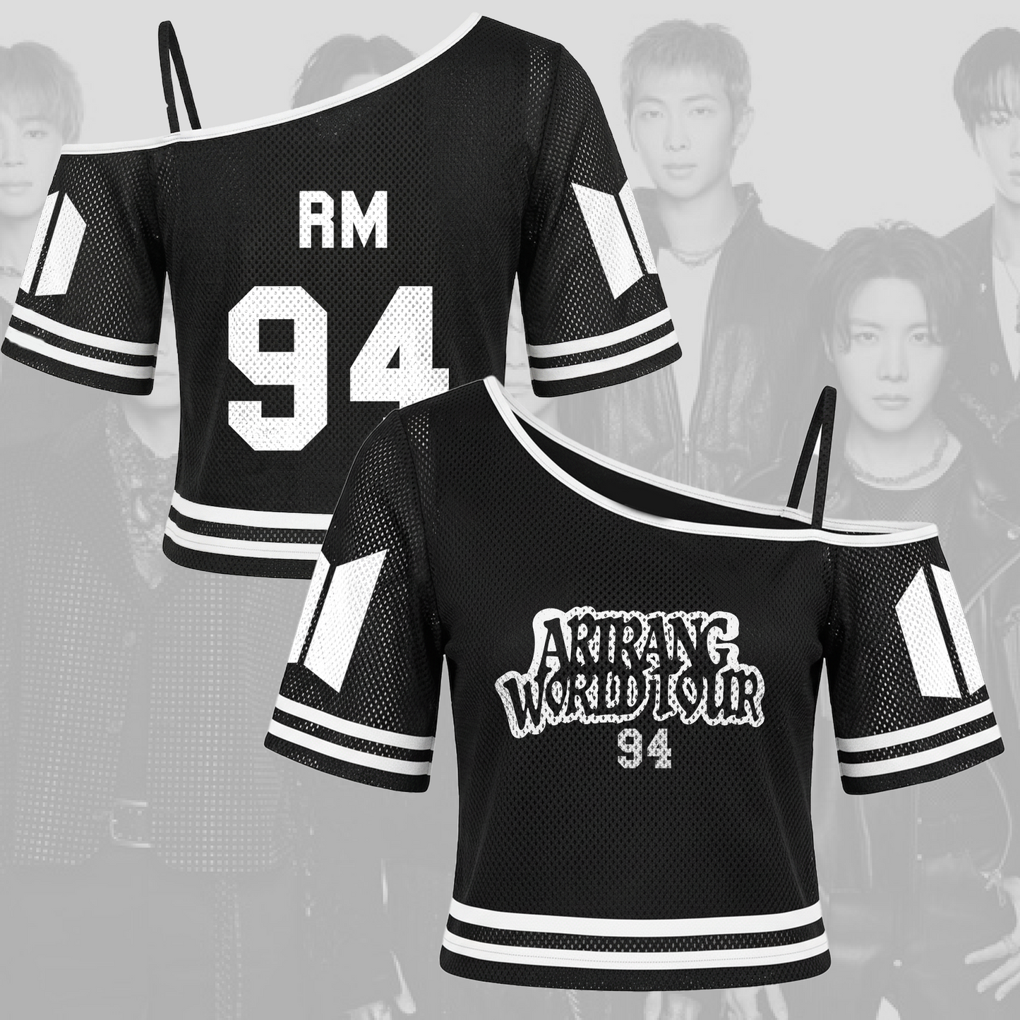 Bangtan Mature Girl Arirang World Tour Off Shoulder Mesh Gift For Army