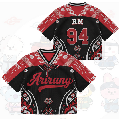 Floral BTS Arirang Album Mixed Mesh Jersey Gifts For Lovers