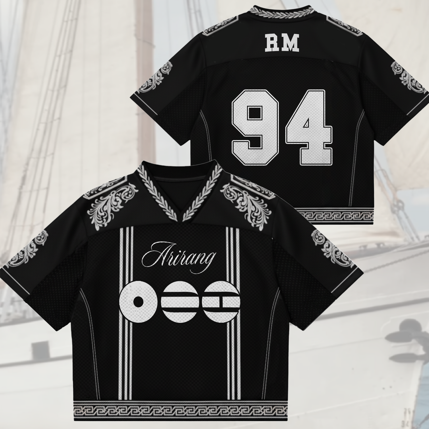 BTS Royal Naval Uniform Mixed Mesh Jersey Gifts For Army