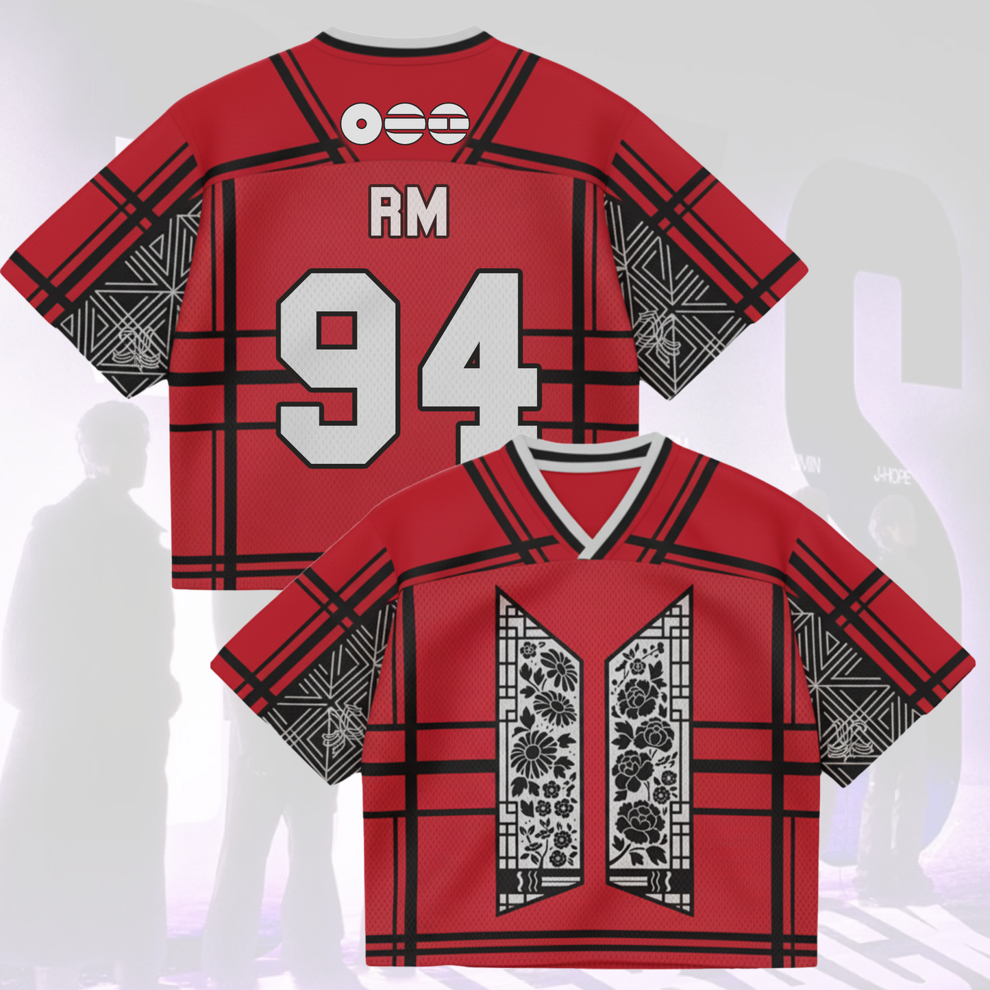 Floral Door BTS World Tour Mixed Mesh Jersey Gifts