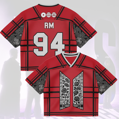 Floral Door BTS World Tour Mixed Mesh Jersey Gifts