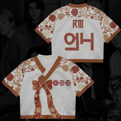Royal Muse of Bangtan BTS Arirang Tour Hanbok Style Mixed Mesh Jersey Gifts