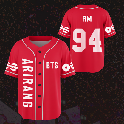 Arirang World Tour 2026 BTS Baseball Jersey Gift For Army