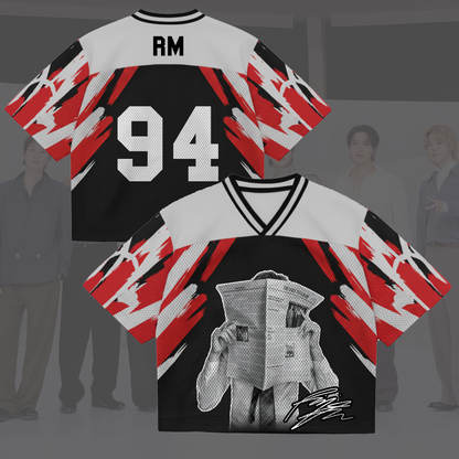 Face To Face BTS World Tour Mixed Mesh Jersey Gift For Fans